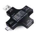 USB C Tester Multifunctional USB Safety Tester Voltage Meters USB 2 in 1 Type C Pd USB Power Current Voltage Meter Tester Voltmeter. 