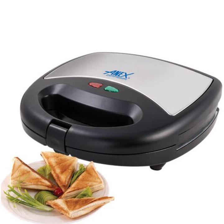 Anex Deluxe Sandwich Maker AG-1037 - Black & Silver