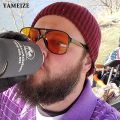YAMEIZE Retro Pilot Sunglasses Women Men's Glasses Vintage Oversized Male Eyeglasses Yellow Lens Driving Oculos De Sol Masculino. 
