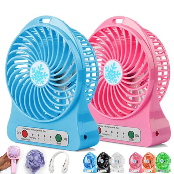 USB Rechargeable Portable Small Mini Fan for Desktop fan With 3 Adjustable Turbo Speed modes options | Durable Material, Great For Desktop , Office & Living Room
