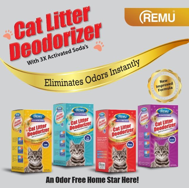 Remu - Cat Litter Deodorizer with Activated Soda - 500 Grams