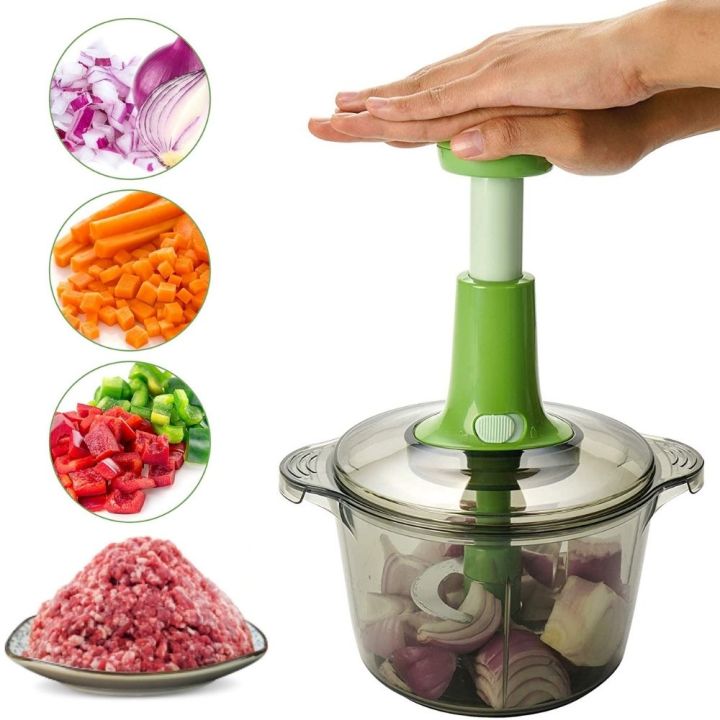 Push Chopper vegetable peeler slicer toolnicer Vagetable chopper, Vagetable cutter machine, speedy salad, salad slicer cutter, vegetable Salad cutter, fruit peeler, graters, peelers, slicers, kitchen utensils Colors Family:Green