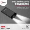 TABBANI'S 1 YEAR WARRANTY - 2.1A CAHRGING - 10000mAh/20000mAh - DUAL TORCH LIGHT -  SLIM AND SLEEK BODY - WITH SMALL TYPE'C' CABLE - 4 LED INDICATOR - High-Quality Power Bank with 2.1A CHARGING - Type-C Cable - 1 Year Warranty. 