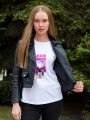 hooligan aesthetic skull illustrated design T-shirt. 