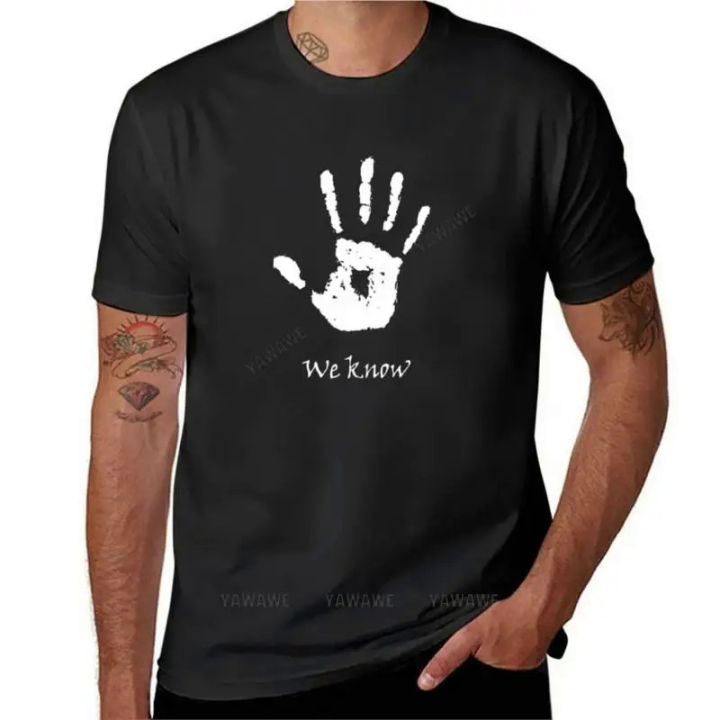 Dark Brotherhood - We Know T-Shirt plus size tops graphics t-shirt plus size t-shirts fit t shirts for men