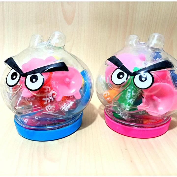 Angry bird Playdough Clay with shapes and cutters .