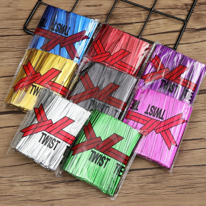 TWIST TIE PACK OF 500 TWIST TIE FOR GIFT WRAPPING