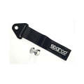Car Bumper Racing Tow Strap Hook Nylon Material Black Sparco Logo Universal Fitting 01 Pc/Pack Bulk Pack (China). 