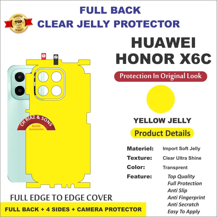 Huawei%20Honor%20X6C%20FULL%20BACK%20360%20premium%20Protection%20Skin%20Wrap%20/%20Protection%20Sticker%20With%204%20sides%20and%20camera%20Protection%20full%20cover%20Premium%20Quality%20-%20Image%207