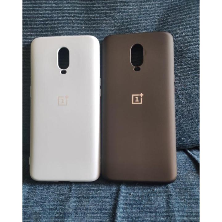 For Oneplus 6t back cover soft silky touch back case