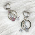 Harajuku Y2k Guitar Love Heart Star Key Chain for Women Sweet Cool Trend Pendant STARLITE. 