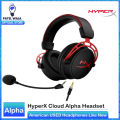 HyperX Cloud Alpha - Gaming Headset, Dual Chamber Drivers, Legendary Comfort, Aluminum Frame, Detachable Microphone, Works on PC, PS4, PS5, Xbox One/ Series X|S, Nintendo Switch and Mobile – Red ( WITHOUT BOX AMERICAN USED ). 
