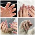 Menggh (with glue) 24pcs Artificial Nails, Hot-selling French False Nails. 