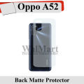 Back Protector Film For Oppo A52 - Matte Soft Skin Film. 