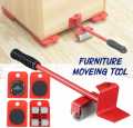 Furniture Moving Tool - Furniture Lifter Easy to Move Slider 5 Piece Mobile Tool Set, Heavy Furniture Appliance Moving and Lifting System - Maximum Load Weight 330Lbs. 
