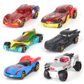 Disney Avengers Car Toys Captain America Hulk Ironman Spiderman Figurines Truck Funny Pull-back Vehicle Toy For Boys Gift. 