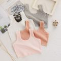 【Happier】Hot Sale Fashion Brafor Girls Breathable Girls' Underwear Middle School Girls' Solid Color Sports And Leisure Underwear 8-16 Year Old Vest Breathable Girls' Training Bra. 