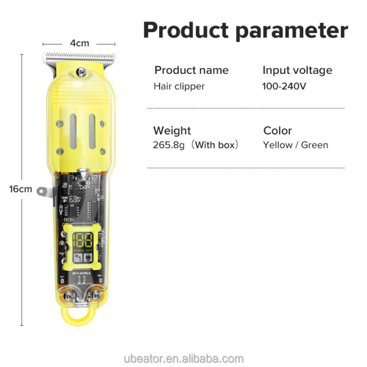 Professional%20Rechargeable%20Hair%20Clipper%20-%20Transparent%20Body%20-%20Cordless%20-%20Hair%20Trimmer%20-%20with%201%20month%20warranty%20%20-%20Hair%20Cutting%20Machine%20for%20Man%20-%20%20LCD%20Display%20-%20Yellow%20-%20Image%206