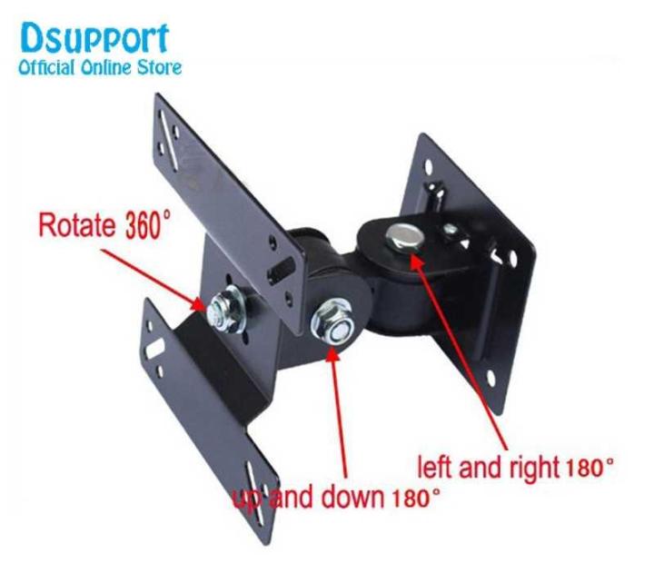 LCD%20Stand/%20Wall%20Mount%20/%20LED%20Bracket%20/%20Wall%20Bracket%20Tilt%20Swivel%20TV%20wall%20mount%20bracket%20for%2014-26%20inch%20(Revolving%20/%20Moving)%20-%20Image%205