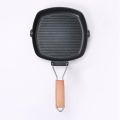 Fold able New Thick 24CM Steak Grill Pans Die Cast Breakfast Frying Eggs Non-Stick Frying Pan Kitchen Cooking Pans Outdoor Camping Cookware. 