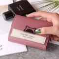 Women Wallet Small Cat Ear Wallet Cute Mini Wallet Unique Design Purse Ladies Contrasting Metal Buckle Wallet. 