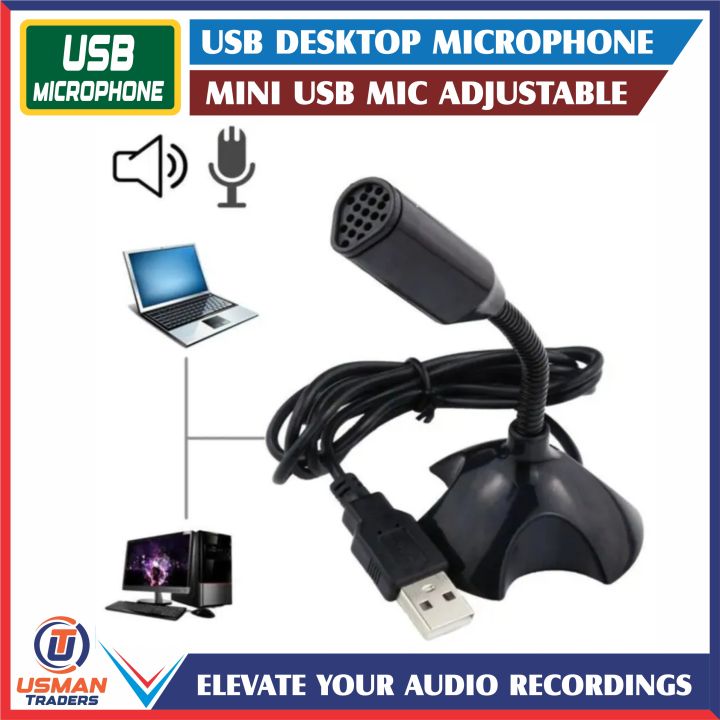 USB Desktop Microphone 360° Adjustable Microphone / USB Mic
