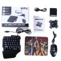 Gaming Set Bluetooth gaming kit WOW Mobile game 5in1 for Android IOS Windows PC phone with backlight Game Combo Pack /Gaming Converter/Wired Gaming Keypad Ergonomic One-headed PUBG / games with wire or with Bluetooth connection. 
