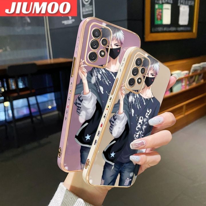 JIUMOO%20For%20Samsung%20Galaxy%20A13%20Case%20Fashion%20Cool%20Tide%20Boy%20New%20Design%20Phone%20Case%20Side%20Edge%20Pattern%20Luxury%20Plating%20Silicone%20Casing%20Full%20Cover%20Camera%20Shockproof%20Protection%20Cases%20-%20Image%203