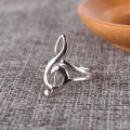 Fashion Silver Color Music Note Treble Clef Ring Jewelry Gift. 