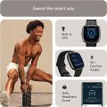 Fitbit Versa 4 Fitness Smartwatch with Daily Readiness, GPS, 24/7 Heart Rate, 40+ Exercise Modes, Sleep Tracking and more, Black/Graphite, One Size (S & L Bands Included). 