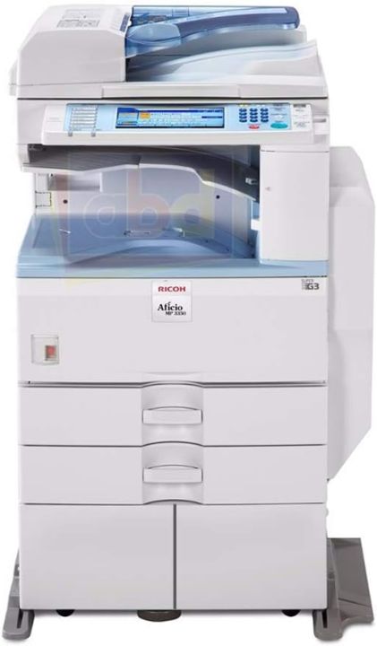 Professional Business Quality Photocopier with Printer Scanner Ricoh Aficio MP 3350 Tabloid / Ledger Size Black and White Laser Multifunction Copier 33 PPM, Print, Scan, Copy, Network, Duplex, 2 Trays, Stand by Asian Traders