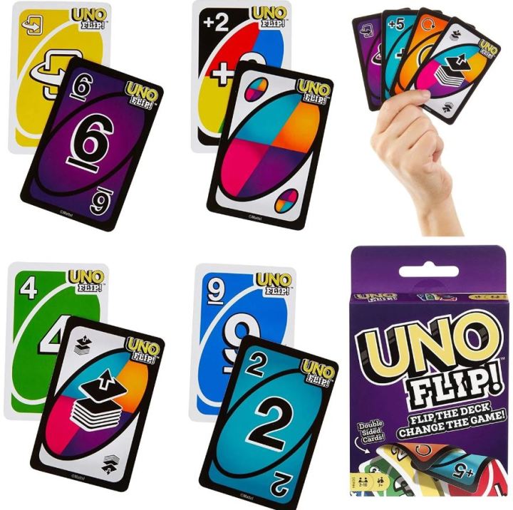 UNO Flip Cards - Uno NO MERCY Cards Game Original Imported Kids Adults Family Fun Games