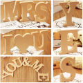 Freestanding A-Z Wood Wooden Letters Alphabet Hanging Wedding Home Party Decor. 