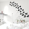 Pack of 30 Wooden Butterfly for Wall Décor, Black Butterfly Wall Décor, 6 Sizes Removable Butterfly for Wll Décor ,Decoration Wall Decals, Wall Stickers for Living Room, Bedroom. 