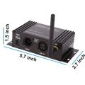 2.4G Wireless DMX 512 Controller Transmitter Receiver LCD Display Power Adjustable Lighting Controller. 
