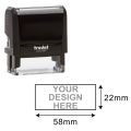 Big sizeTrodat 4913 Self inking Custom Rubber Stamp printy Using for paper and card. 