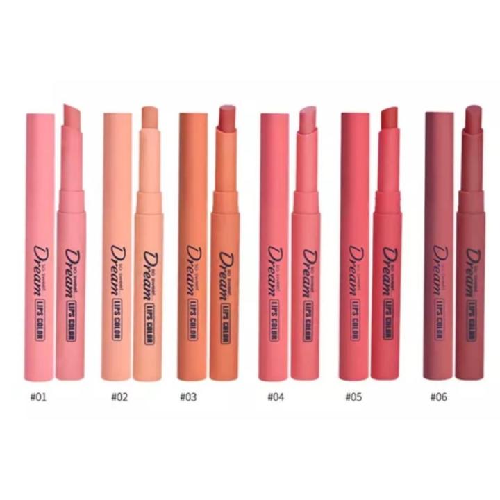 Pack of 6 Matte Lipstick Set
