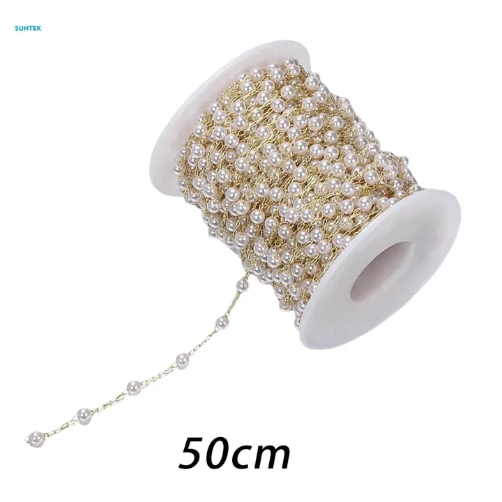 Beads%20Chain%20Jewelry%20Making%20Craft%20DIY%20Garland%20Pendant%20for%20Bracelet%20Necklace%20Flowers%20Bouquet%20Decoration%20-%20Image%206