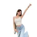 Korean version lace camisole tank top for women's new hot girl design niche and pure desire short slim fit inner layer base shirt. 