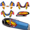 FMF Sticker Motorcycle Exhaust Pipe Stickers Smoking Bucket Heavy Duty Motorcycle Mountain Off-road Motorcycle Decorative Decal. 