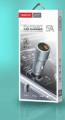 Car charger TRANYOO C9 5A with USB and Type-C connectors and fast charging function. 