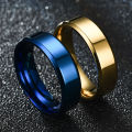 Wide Anti-rust Men Ring Stainless Steel Simple Exquisite Engagement Ring Fashion Jewelry. 