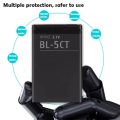3.7V 1050mAh BL-5CT BL5CT Rechargeable Phone Battery for Nokia 3720 5220 5220XM 6303i 6750 6330 6303i C5 C5-02 C5-00i C5-00. 