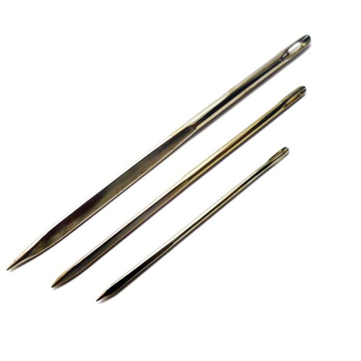 Sail Makers Needles, hand stitching sail needle hard steel best forged cast steel made in england