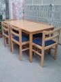 Compact Dining Table Set - Made of solid Beech wood. 
