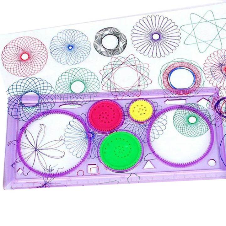 Design Ruler Set/ Plastic Spirograph Ruler For Circle Designing