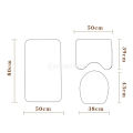 3 PCS Modern Design Bathroom Toilet Lid Covers and Rug Set Toilet Seat Covers. 