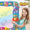 Aqua Magic Water Doodle Mat 47"x35" Large Water Drawing Magical Doodling Mat Coloring Mat Water Drawing Writing Pad Educational Toys for Kids Toddlers Boys Girls Cognitive Learning Gift Toys. 