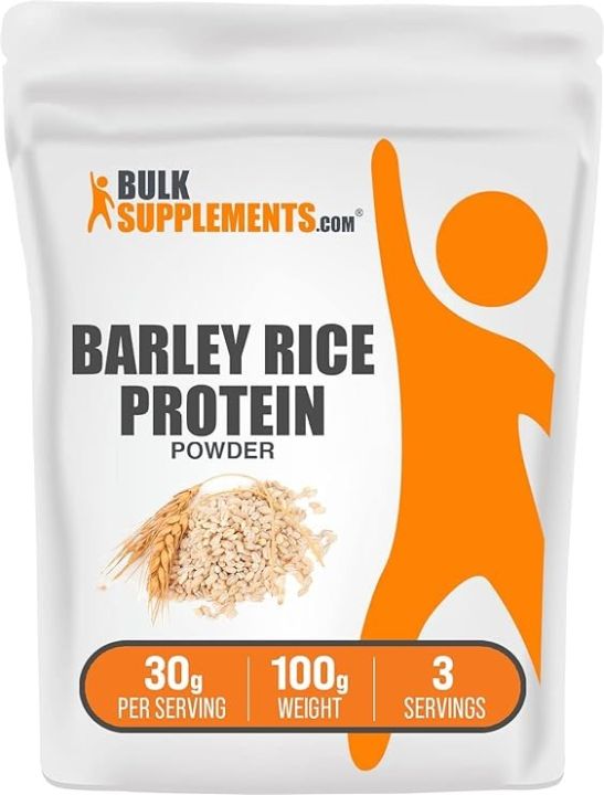 BulkSupplements.com Barley Rice Protein Powder - Vegan Protein Powder,100gm