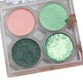 4g Four Color Eyeshadow Palette Long-lasting Highly Pigmented Matte Glitter Makeup Eyeshadow Palette for Travel Use. 